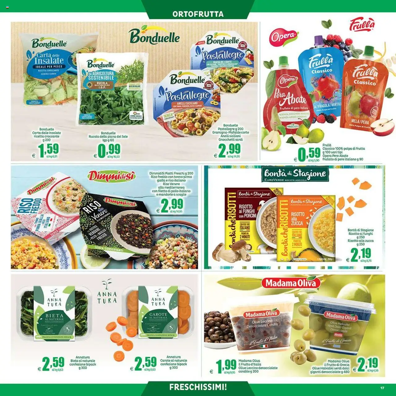 Volantino Elite Supermercati del 04.09.2025 | Pagina: 17 | Prodotti: Rucola, Frutta, Olive, Zucca