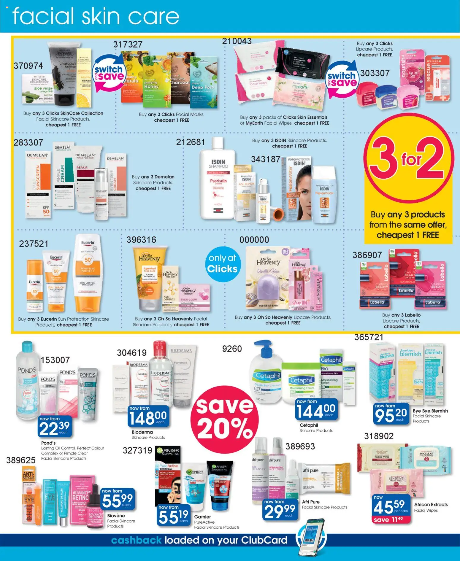 New Clicks catalogue – valid from 13.01.2026 | Page: 12 | Products: Switch, Shampoo, Cream, Lotion