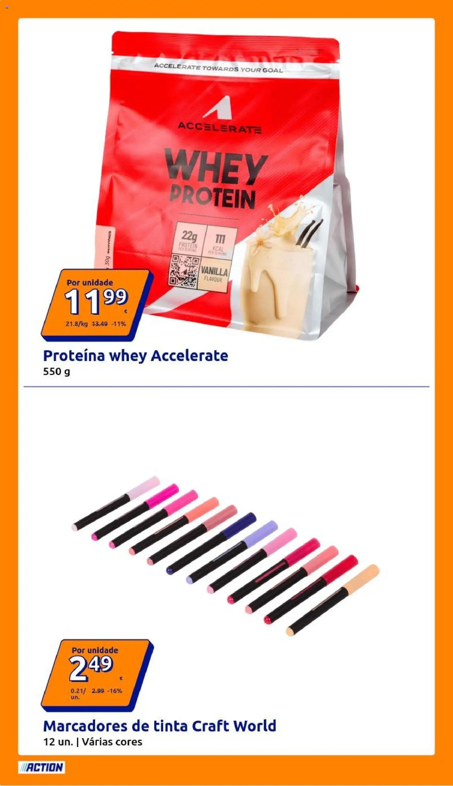 Action folheto │ válido de 22.04.2026 | Página: 6 | Produtos: Tinta, Whey protein, Proteina
