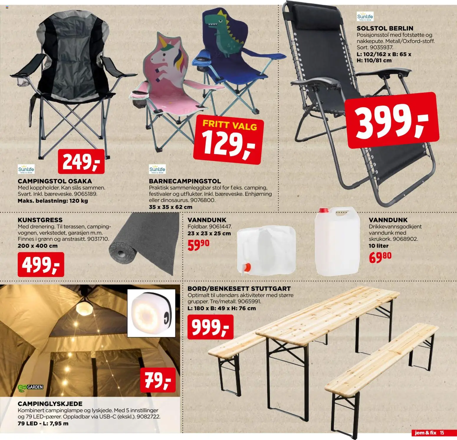 {H1} | Side: 15 | Produkter: Stol