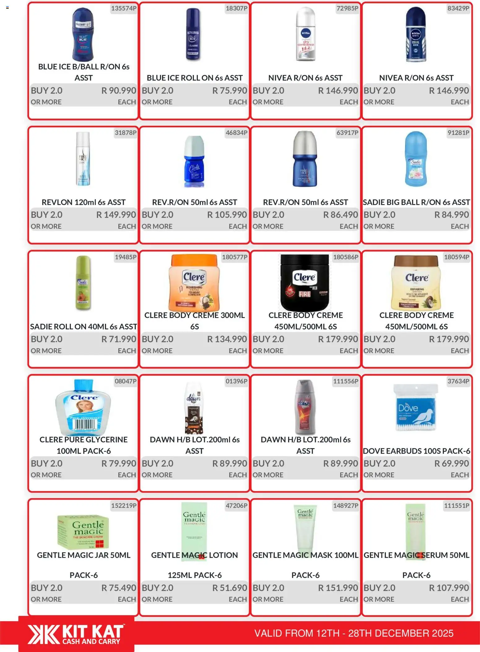 New KIT KAT Cash & Carry catalogue – valid from 12.12.2025 | Page: 21 | Products: Serum, Earbuds, Mask, Lotion