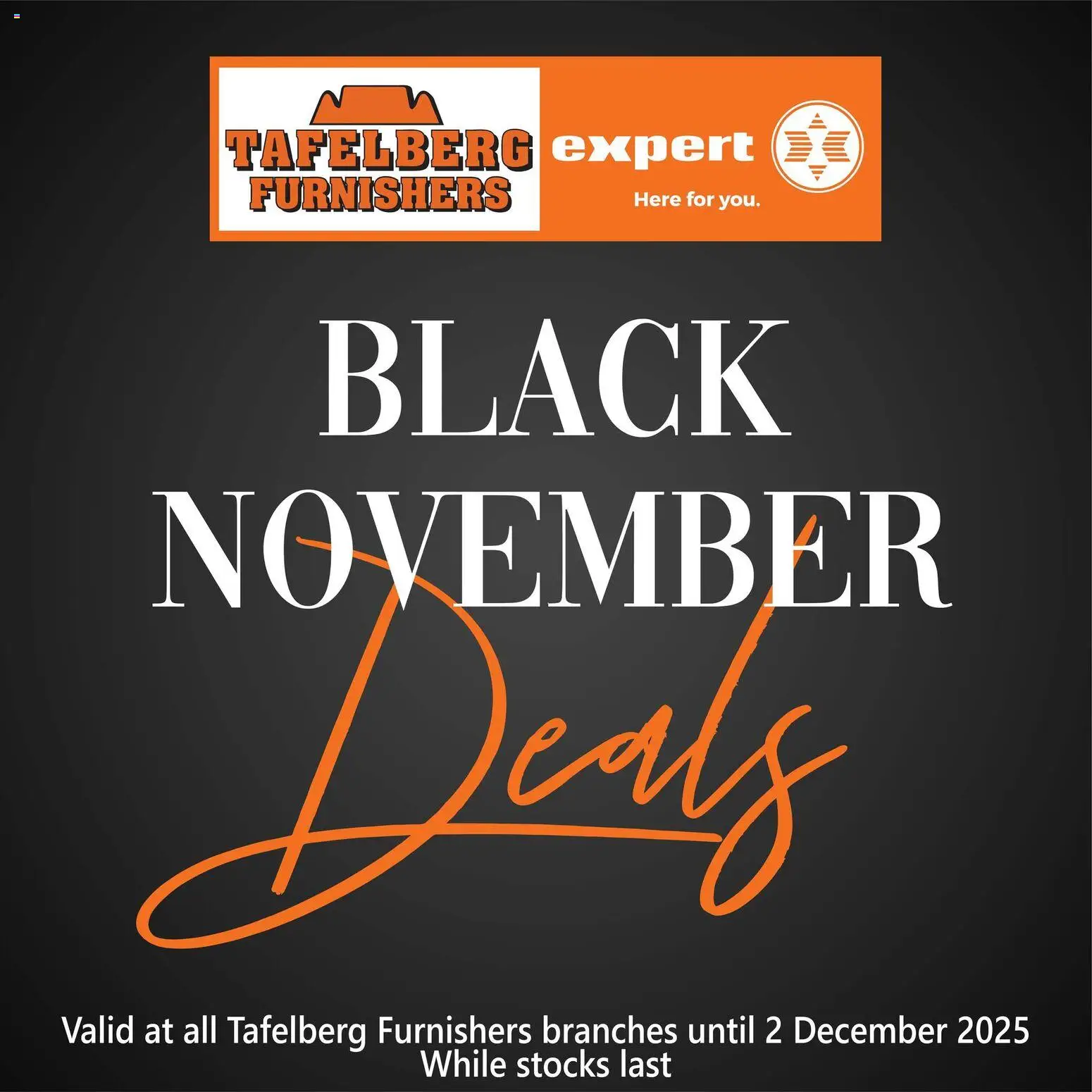 New Tafelberg Furnishers catalogue – valid from 29.10.2025 | Page: 1