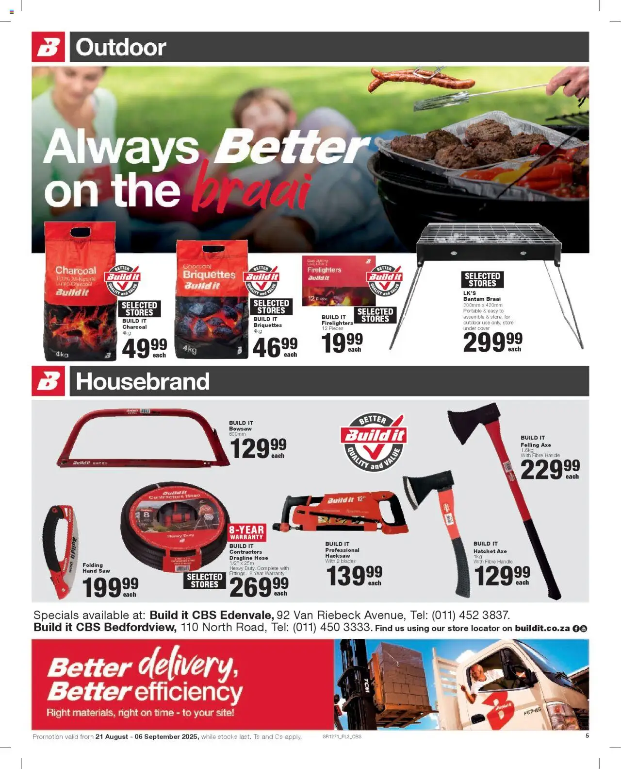 Build It - Gauteng - Weekly Specials │ valid from 21.08.2025 | Page: 5 | Products: Cover, Hacksaw, Bowsaw