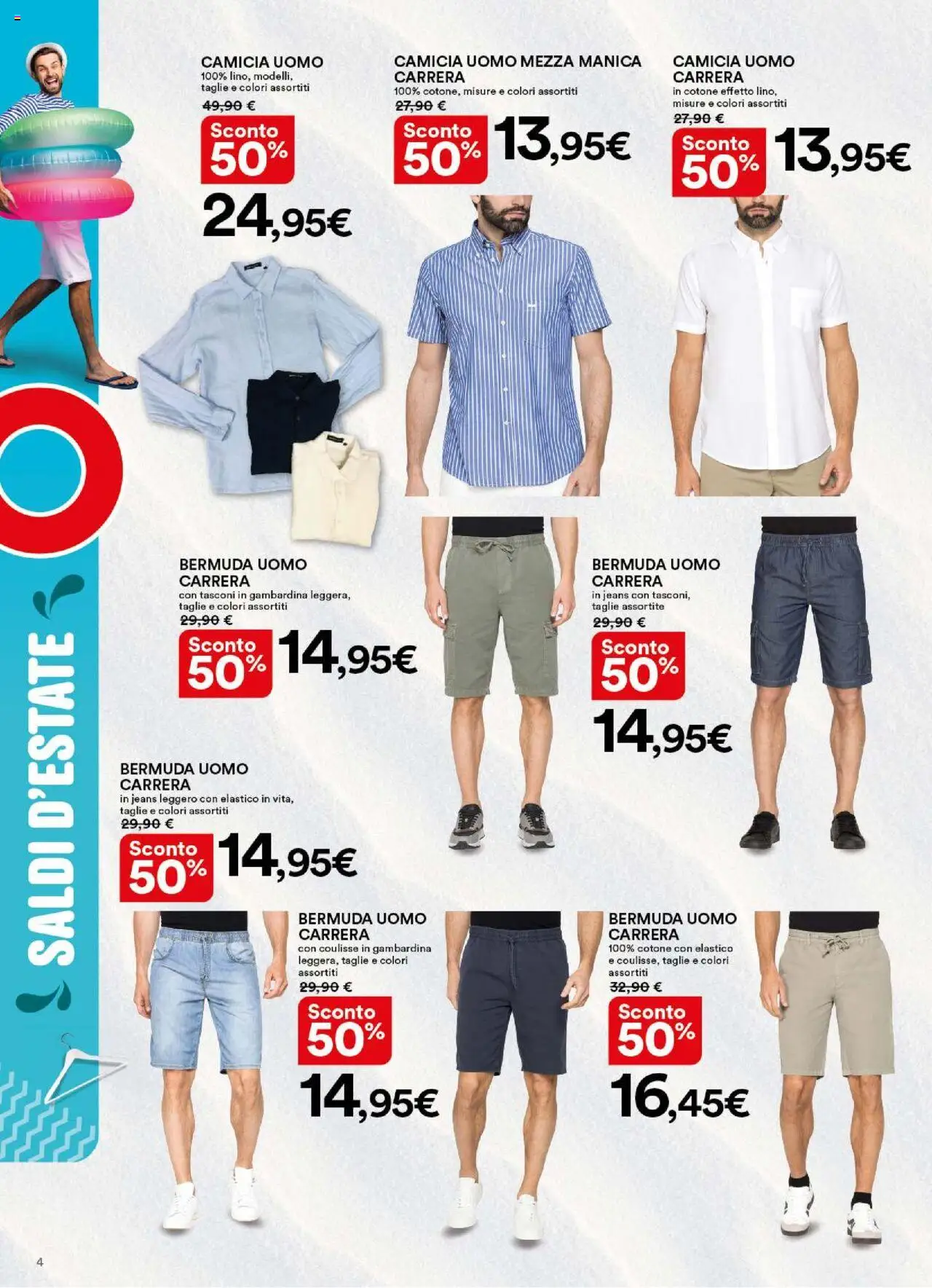 Volantino Ipercoop del 05.07.2025 | Pagina: 4 | Prodotti: Camicia, Bermuda, Jeans
