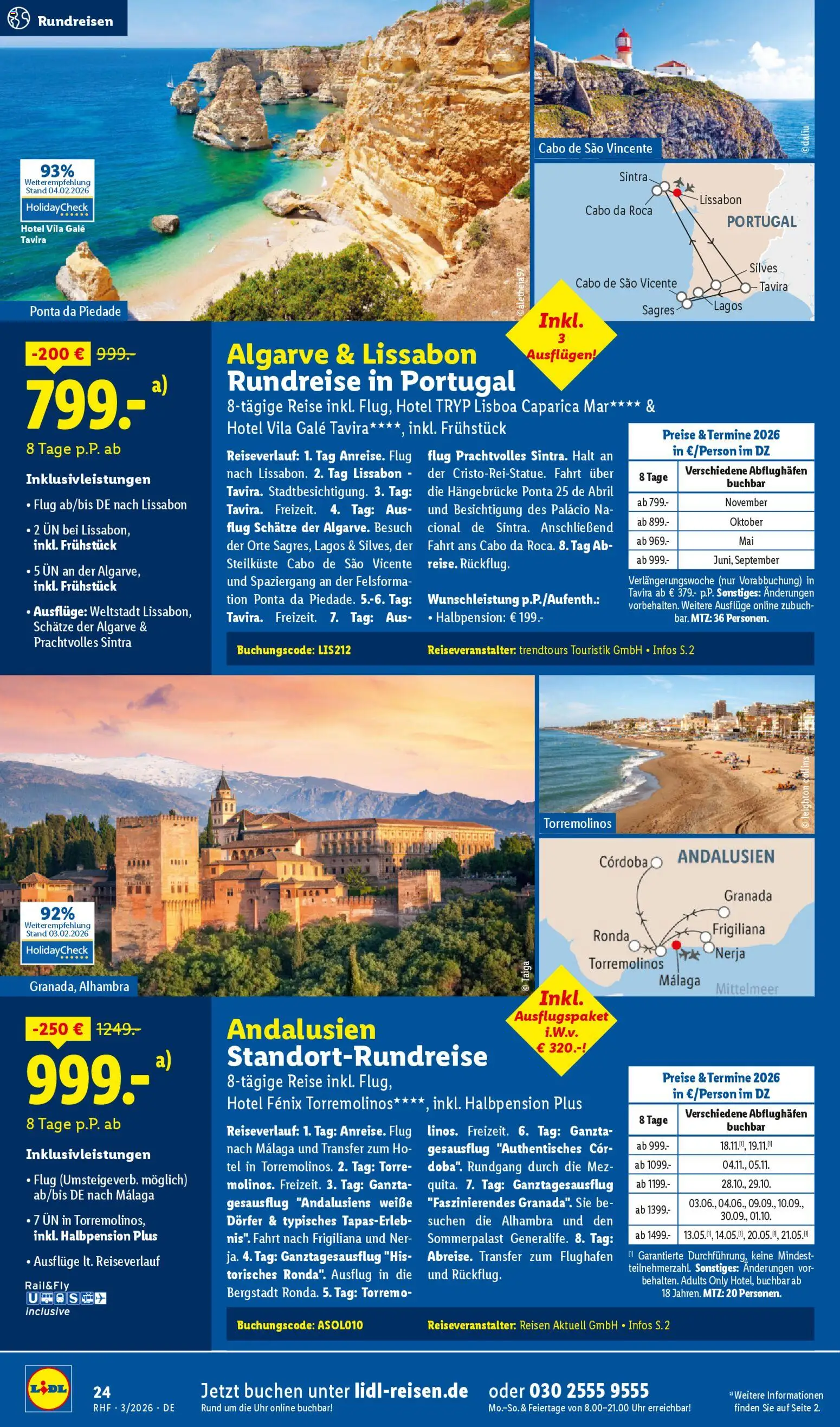 Lidl Reisen Prospekt 	 | 28.02.2026 | Wie erhält man einen begrenzten Rabatt? | Deutschland