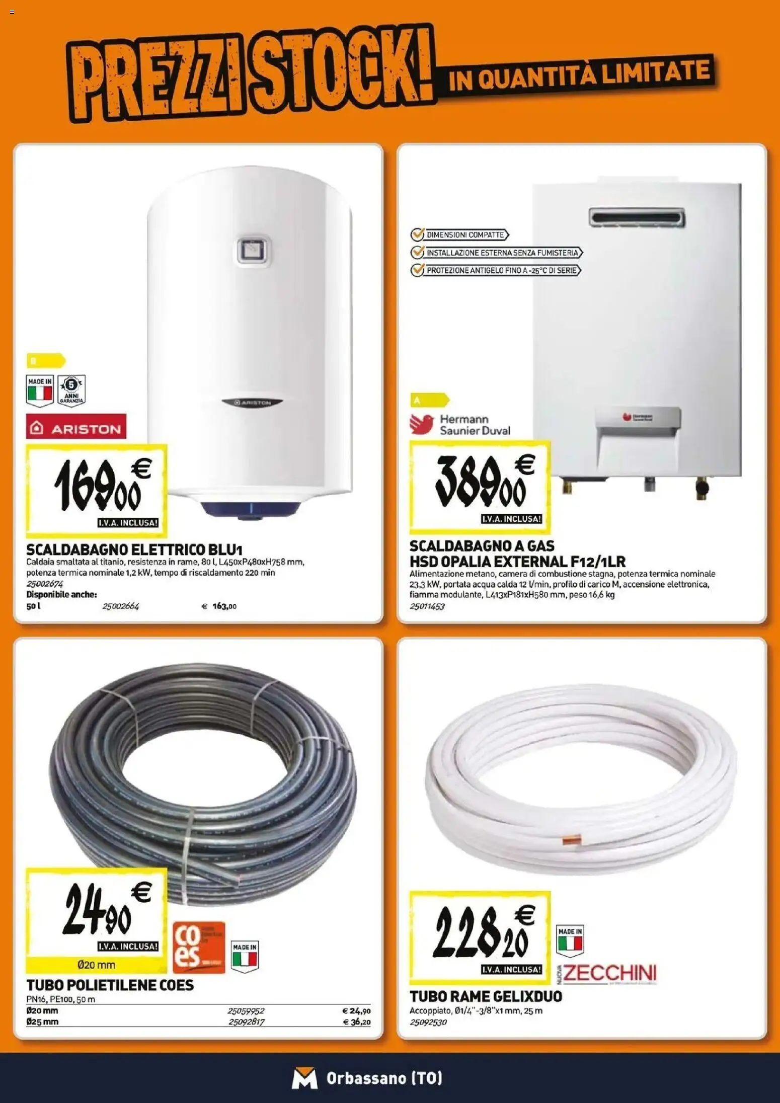 Volantino TECNOMAT del 26.03.2026 | Pagina: 7 | Prodotti: Scaldabagno, Caldaia, Acqua, Tubo