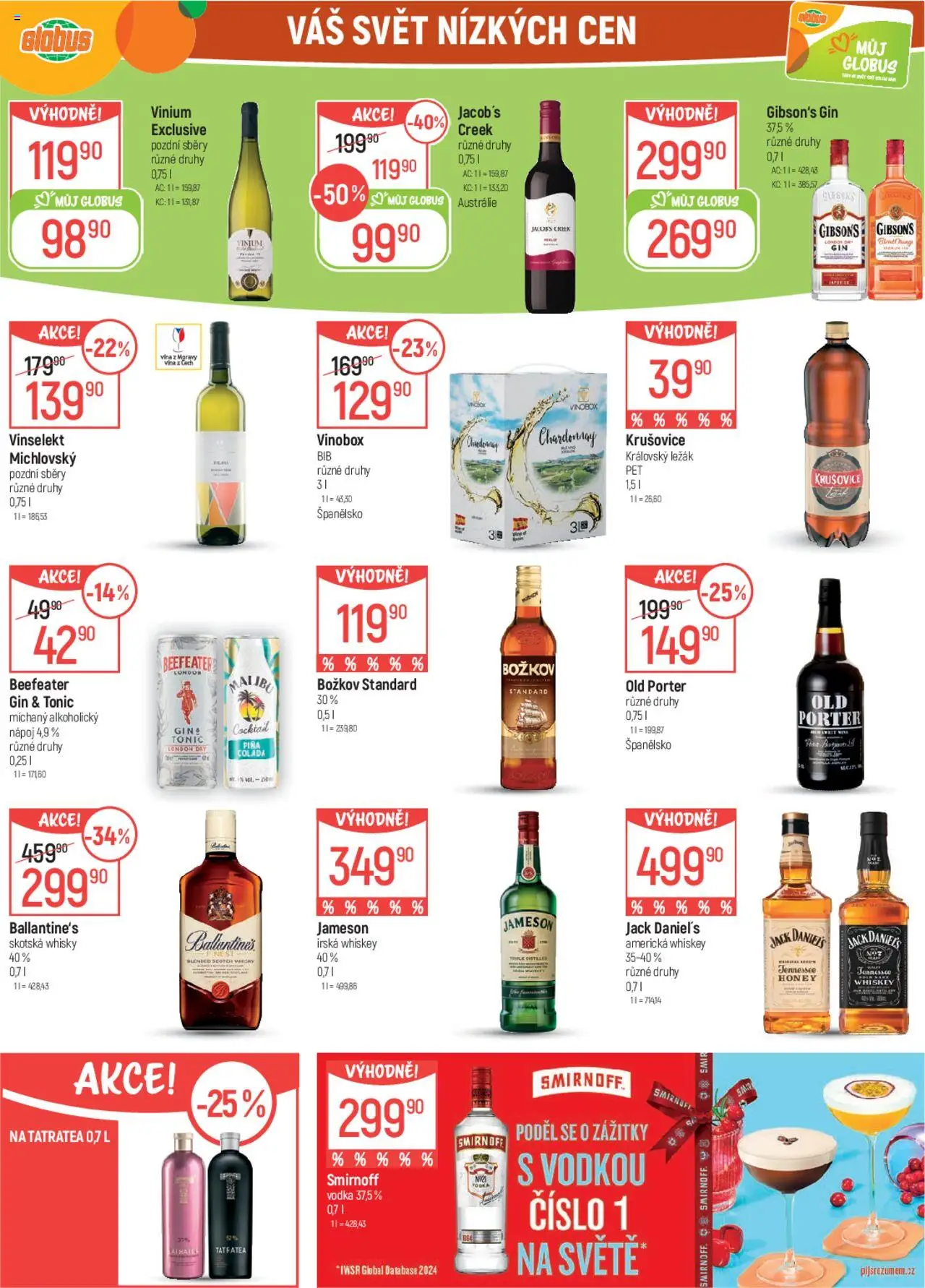 Globus leták od 28.05.2025 | Strana: 30 | Produkty: Gin, Ballantine's, Jack Daniel’s, Tatratea