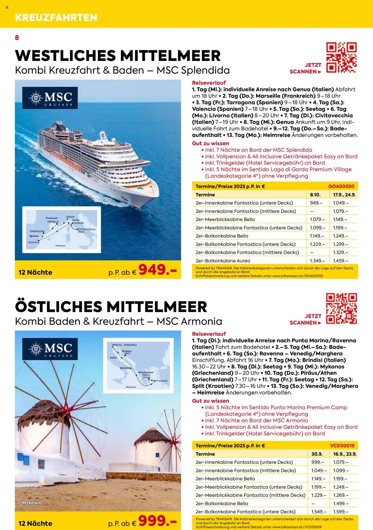 Billa Kreuzfahrt Highlights 2025 gültig ab 03.06.2025 | Seite: 8 | Produkte: Uhr