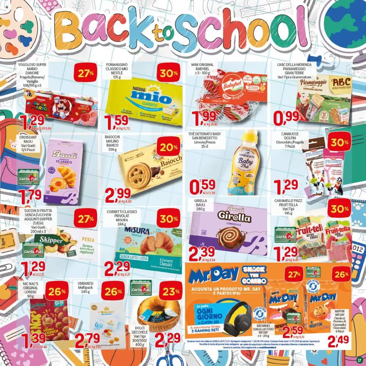 Volantino CRAI del 04.09.2025 | Pagina: 17 | Prodotti: Cioccolato, Caramelle, Pesca, Croissant