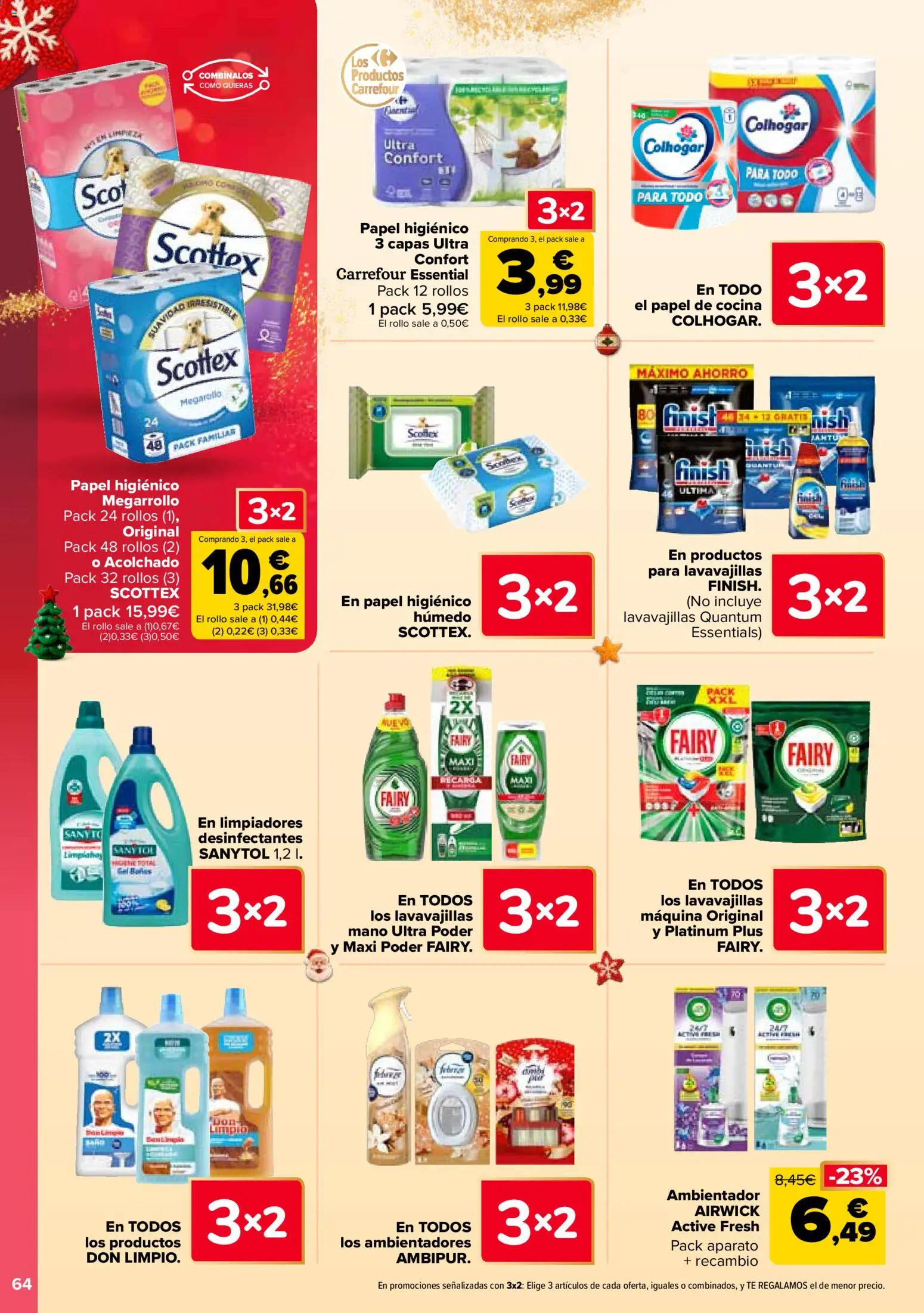 Carrefour folleto │ válido desde el 12.12.2025 | Página: 66 | Productos: Papel higienico, Té, Cocina, Lavavajillas