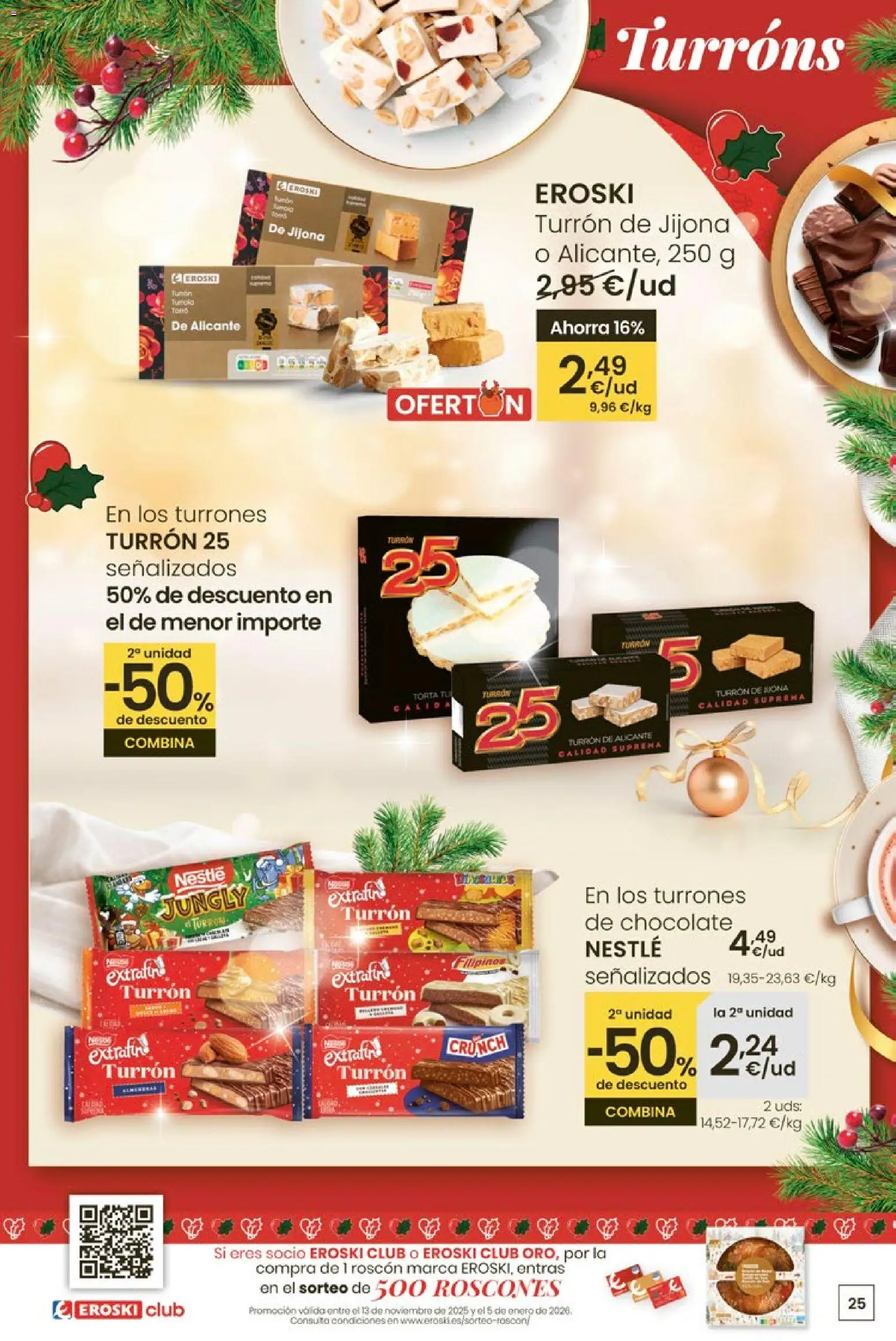 Eroski - Center │ válido desde el 27.11.2025 | Página: 25 | Productos: Chocolate