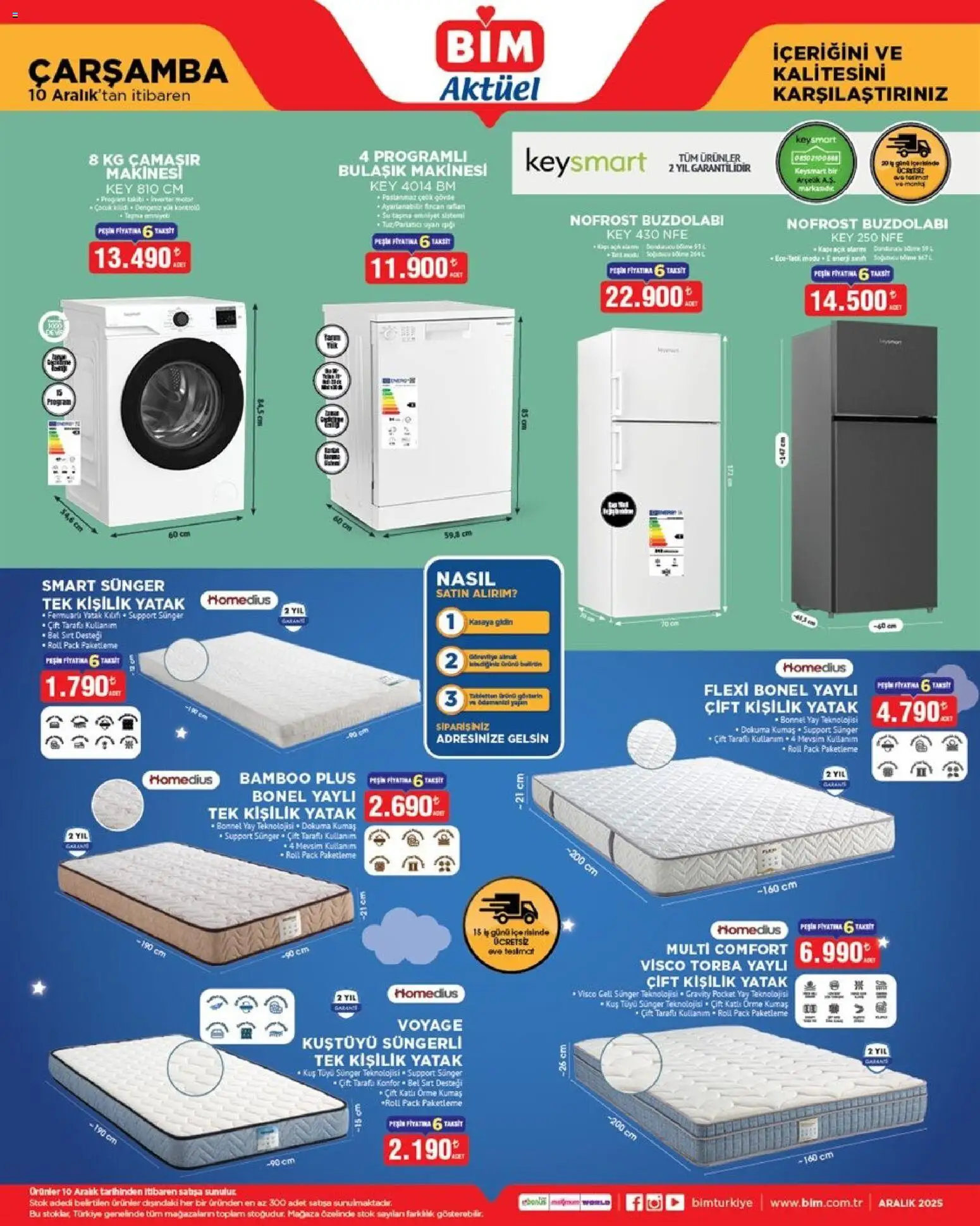 BİM Katalog Çarşamba - 10.12.2025 tarihinden itibaren geçerlidir | Sayfa: 1