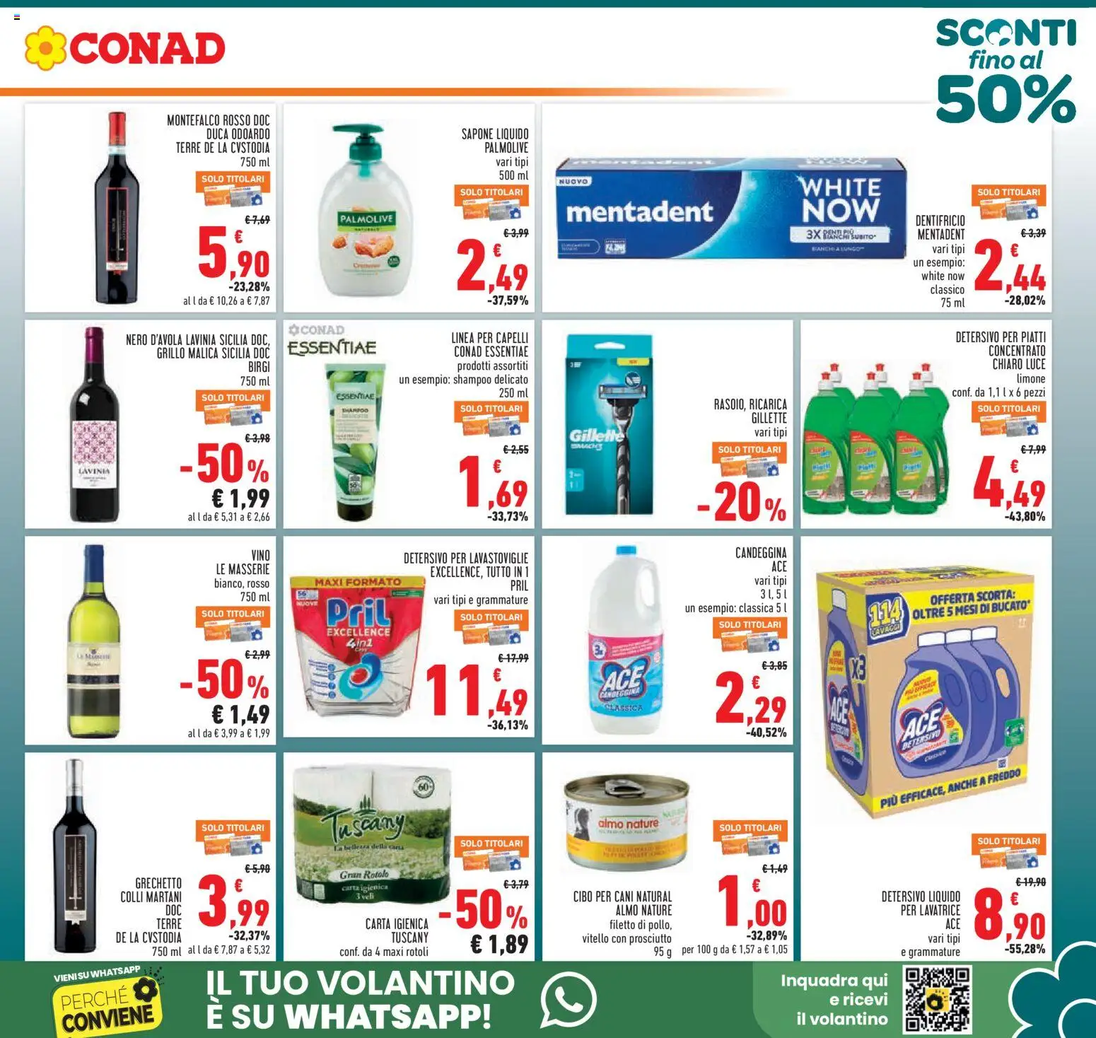 Volantino Conad del 11.03.2026 | Pagina: 5 | Prodotti: Sapone, Limone, Vino, Vitello