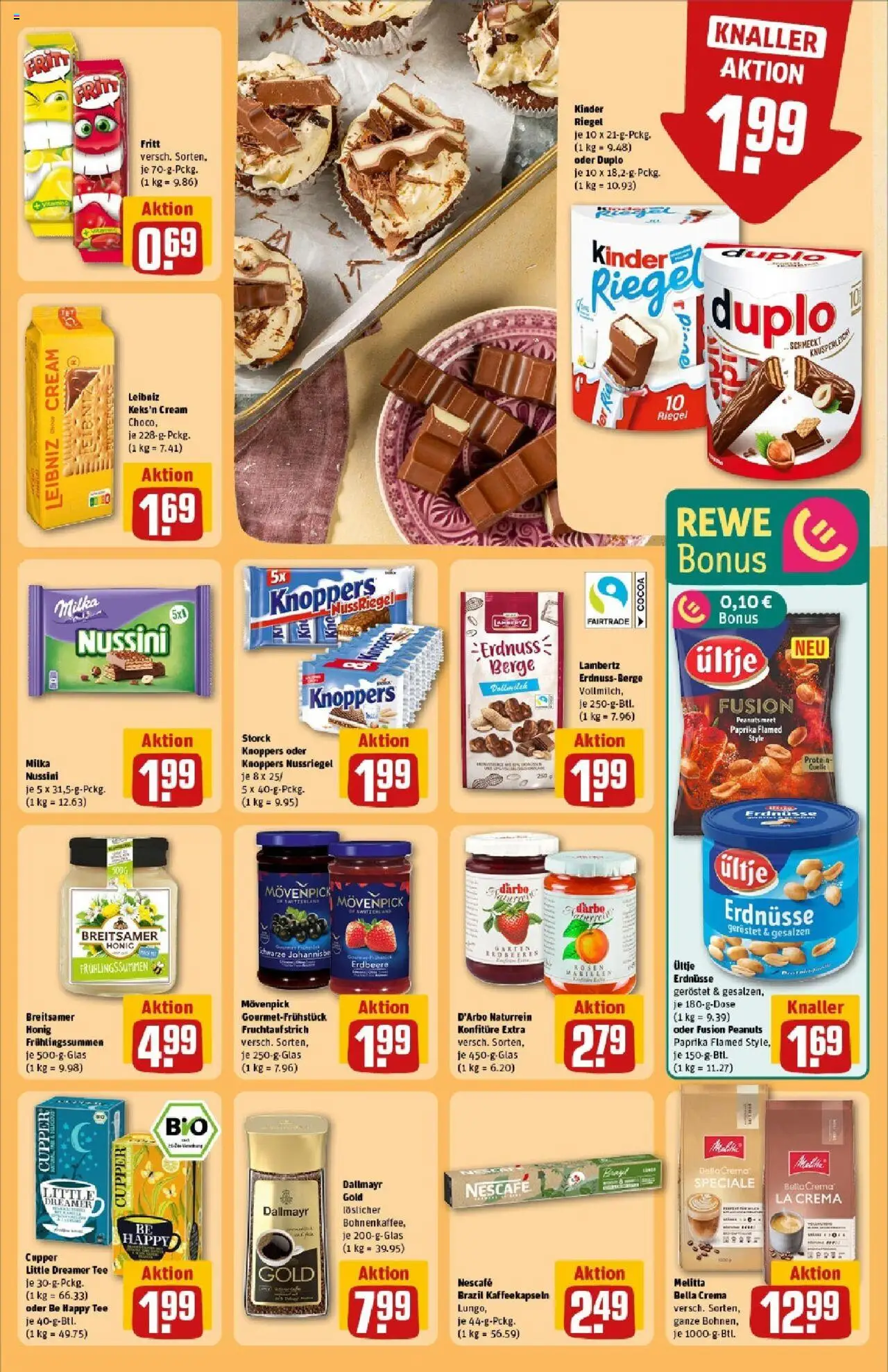 Rewe prospekt Mechernich / Kommern	 - gültig ab dem 08.06.2025 | Seite: 21 | Produkte: Milka, Kinder riegel, Dallmayr, Paprika