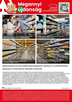 Spar BP Bakancsos utca üzlet megújulás - amely érvényes a következő dátumtól: 16.04.2026 | Oldal: 2 | Termékek: Szőlő, Alpro, Bútor, Ásványvíz