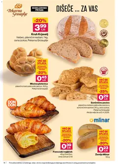 Mercator katalog akcije – veljaven od 09.04.2026 | Stran: 18 | Izdelki: Žemlja, Pekarna, Kos, Kruh