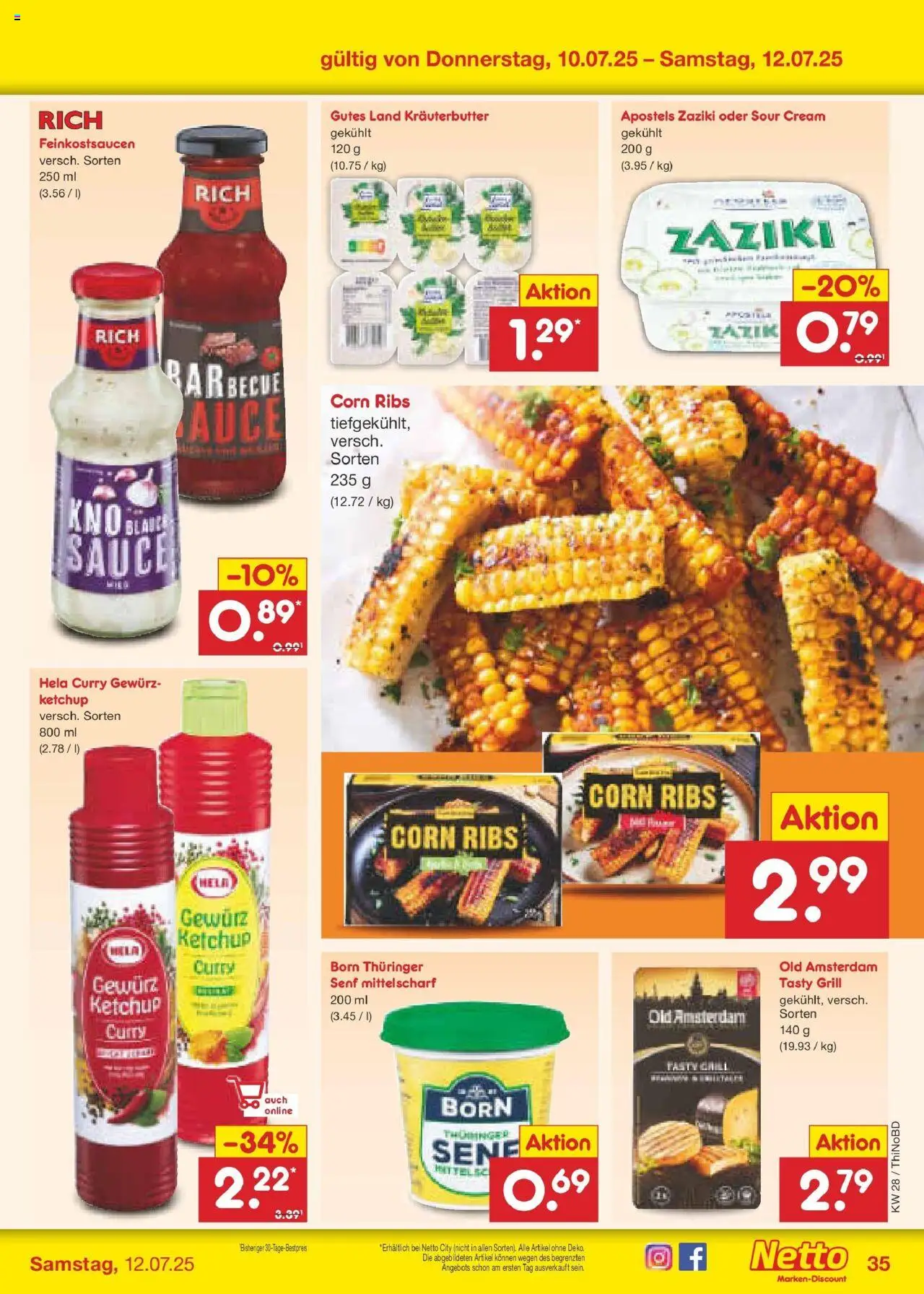 Netto Marken-Discount prospekt Herzberg	 - gültig ab dem 07.07.2025 | Seite: 51 | Produkte: Grill, Butter, Kräuterbutter, Ketchup