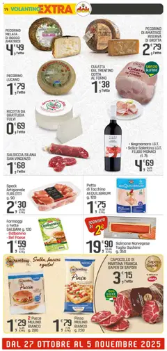 Anteprima del volantino Volantino DOK	 valido a partire dal 23.10.2025 | Pagina: 14 | Prodotti: Speck, Salmone, Ricotta, Forno
