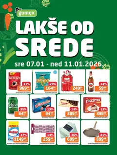 Gomex lakše od srede - pregled Gomex kataloga - važi od 07.01.2026