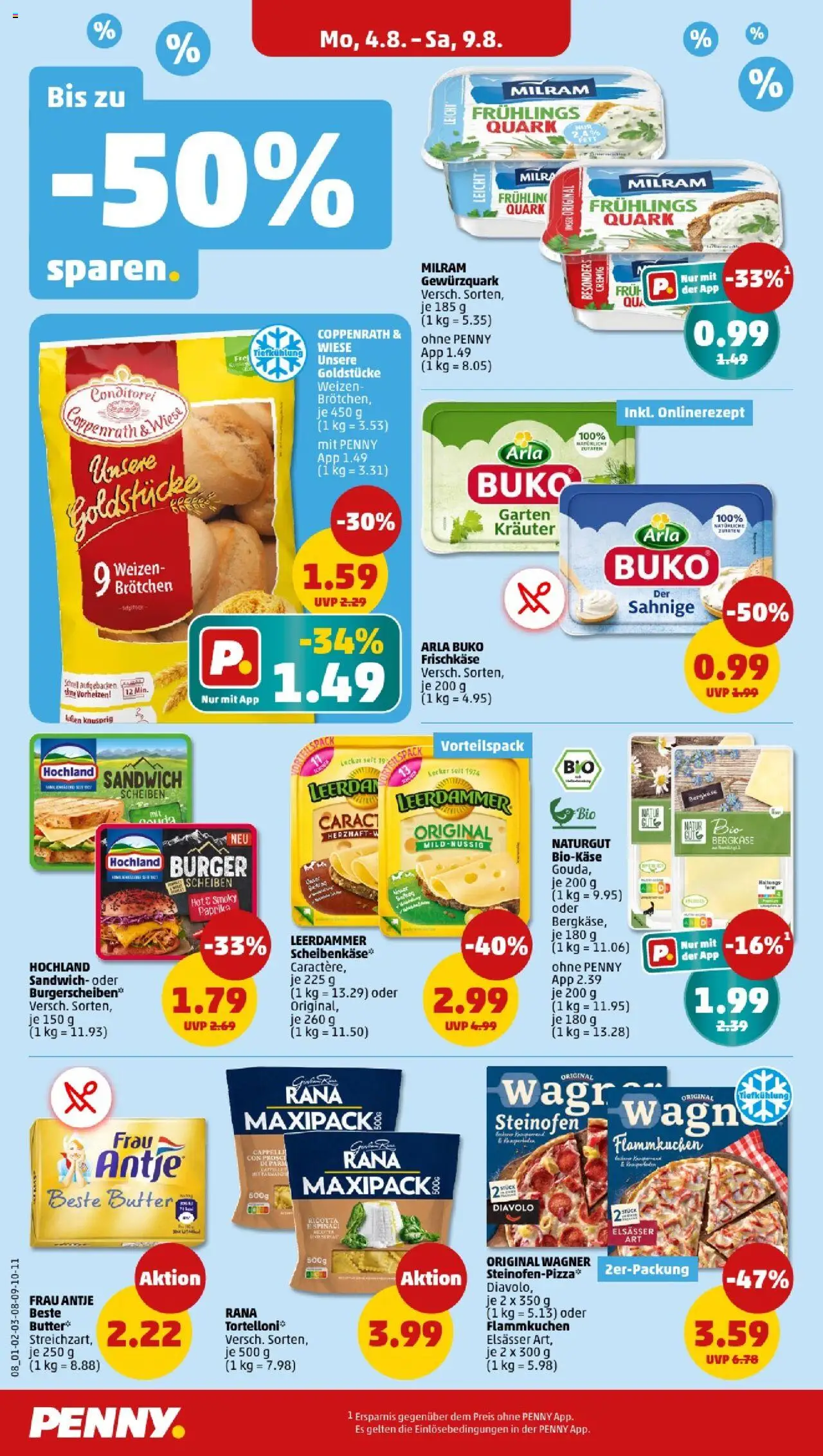Penny - Mecklenburg-Vorpommern - gültig ab dem 04.08.2025 | Seite: 8 | Produkte: Quark, Leerdammer, Paprika, Frischkase