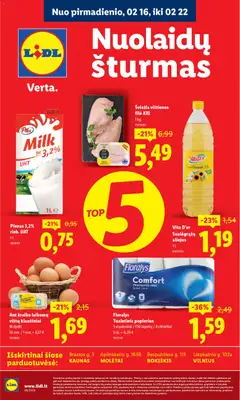 LIDL leidinys galioja nuo 16.02.2026