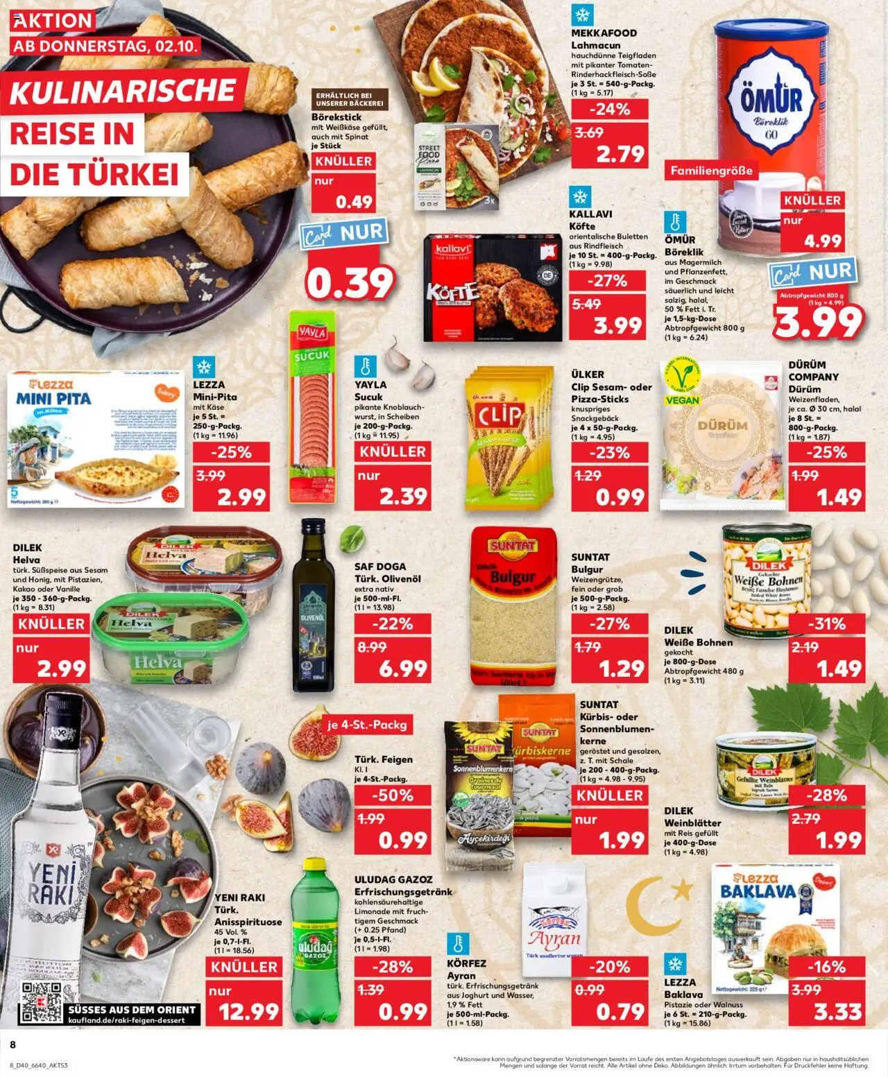 Kaufland Prospekt 	 – gültig ab 02.10.2025 | Seite: 8 | Produkte: Bäckerei, Knoblauch, Kürbis, Rindfleisch