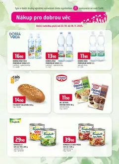 Náhled letáku Trefa leták - Nákup pro dobrou věc od 22.10.2025 | Strana: 2 | Produkty: Čokoláda, Hrášek, Kaše, Minerální voda