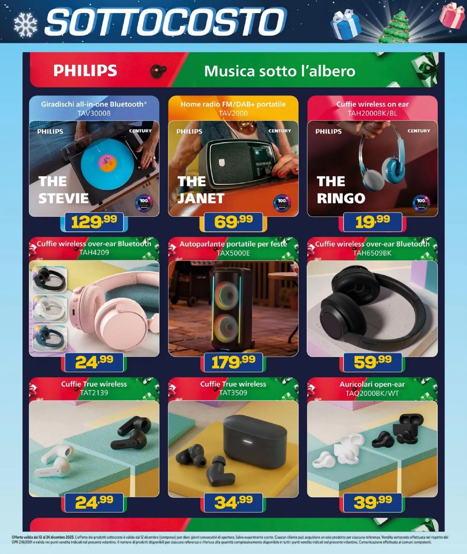 Volantino BRUNO del 12.12.2025 | Pagina: 39 | Prodotti: Auricolari, Radio, Cuffie