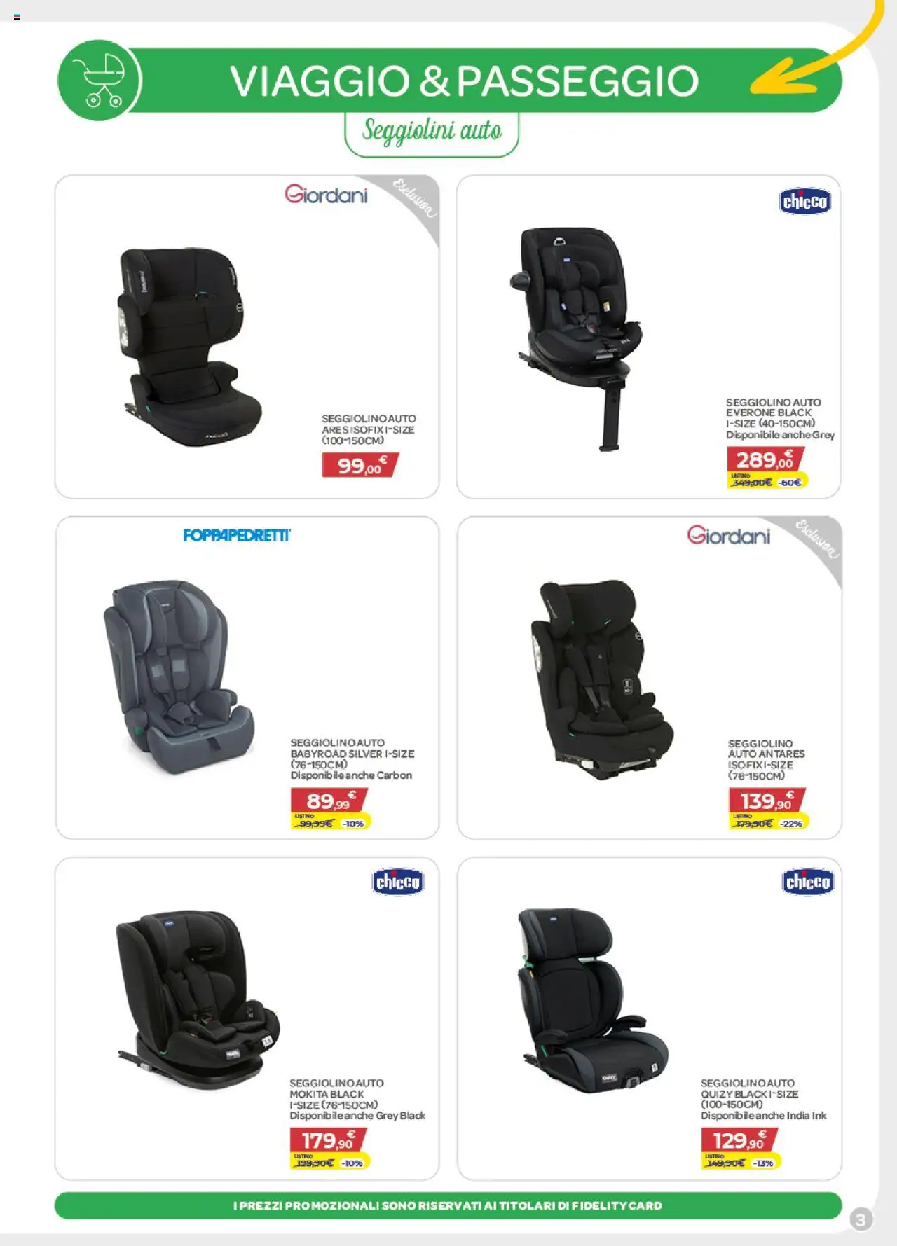 Volantino Bimbo store del 16.10.2025 | Pagina: 3 | Prodotti: Seggiolino