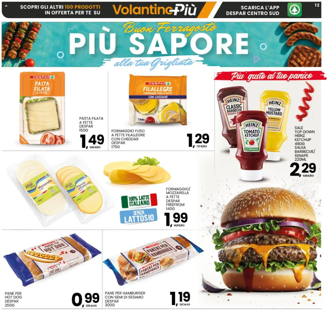 Volantino Interspar del 04.08.2025 | Pagina: 12 | Prodotti: Pane, Salsa, Sale, Pasta