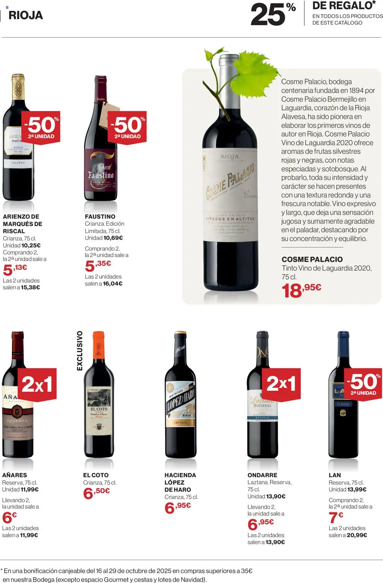 El Corte Inglés ofertas │ válido desde el 02.10.2025 | Página: 5 | Productos: Vino
