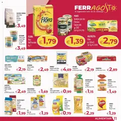Volantino MerSi Supermercati del 30.07.2025 | Pagina: 11 | Prodotti: Pizza, Insalata, Crackers, Tonno