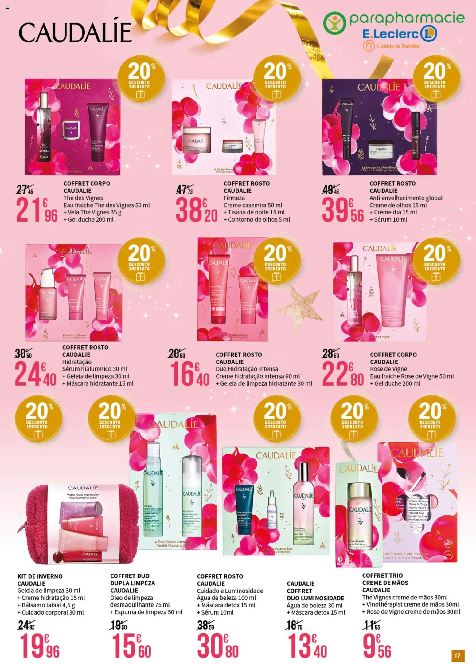 E.Leclerc - Folheto Parapharmacie Caldas da Rainha │ válido de 16.12.2025 | Página: 17 | Produtos: Agua, Sérum, Óleo, Creme