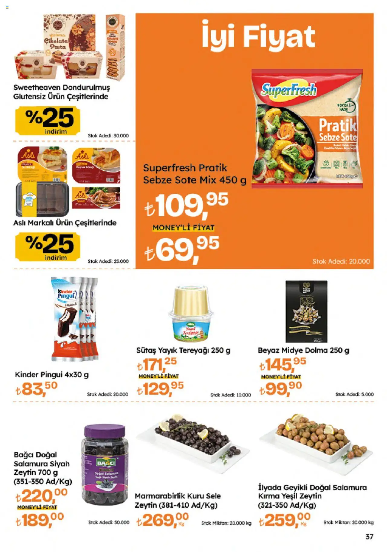 Migros Katalog - Migroskop - 11.09.2025 tarihinden itibaren geçerlidir | Sayfa: 37 | Ürünler: Midye, Tereyağı, Sebze, Zeytin