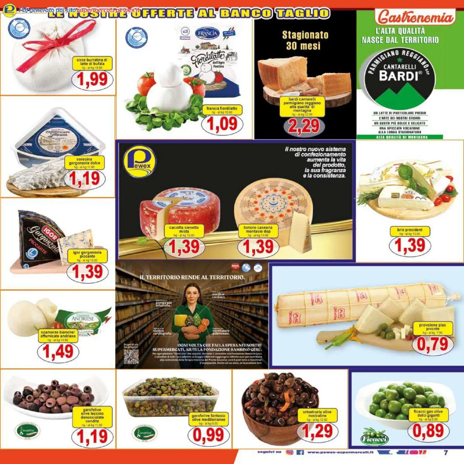 Volantino Pewex del 27.12.2025 | Pagina: 7 | Prodotti: Provolone, Ventilatore, Parmigiano, Fragranza