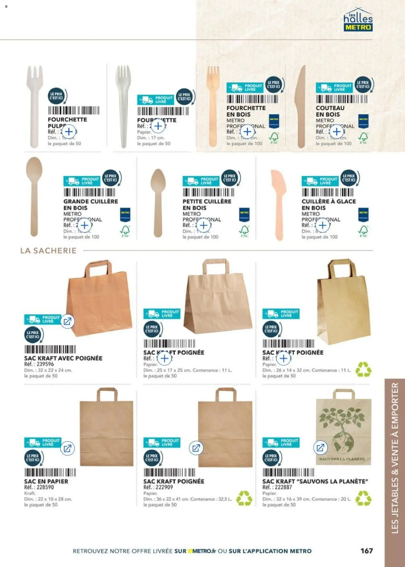 {H1} | Page: 167 | Produits: Couteau, Sac, Livre