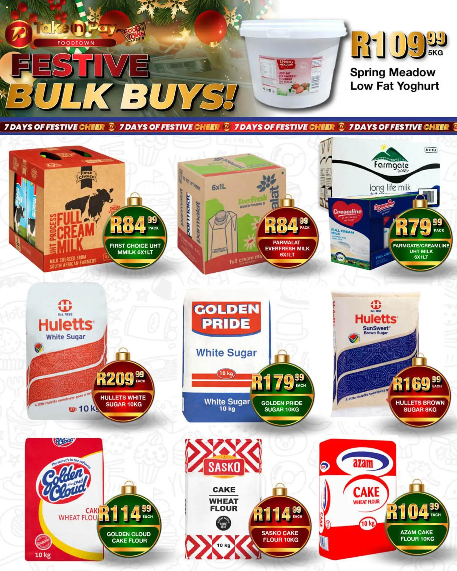 New Take n Pay catalogue – valid from 18.12.2025 | Page: 19 | Products: Cake, Flour, Yoghurt, Milk
