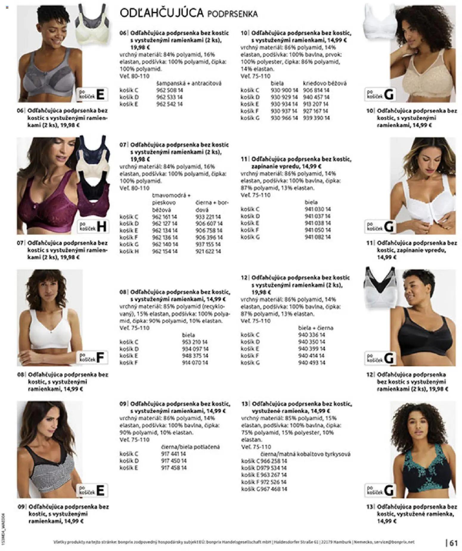 Nové Bonprix akcie – leták je platný od 31.03.2026 | Strana: 63 | Produkty: Podprsenka