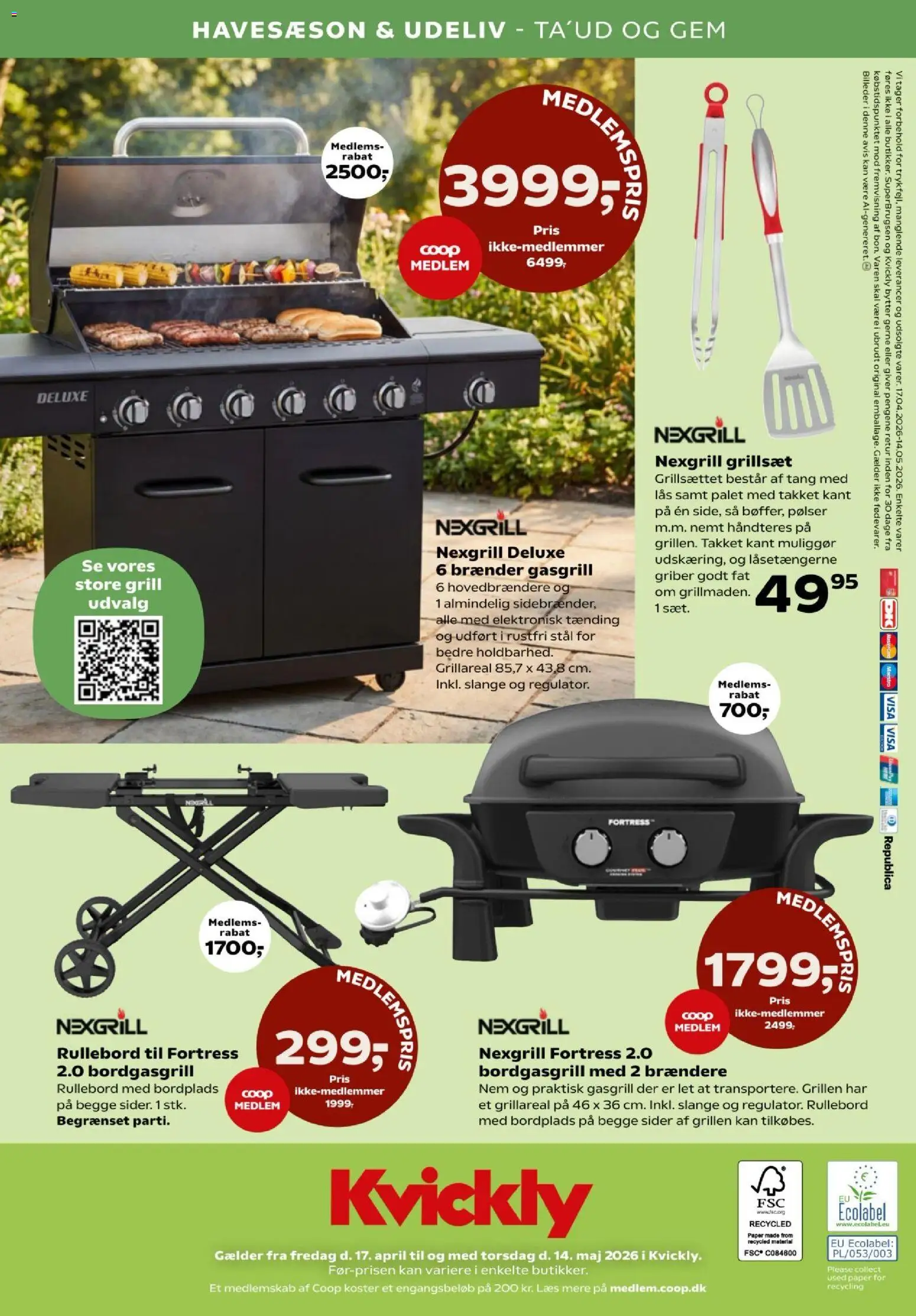 Kvickly tilbudsavis – gyldig fra 17.04.2026 | Side: 54 | Produkter: Pølser, Grill