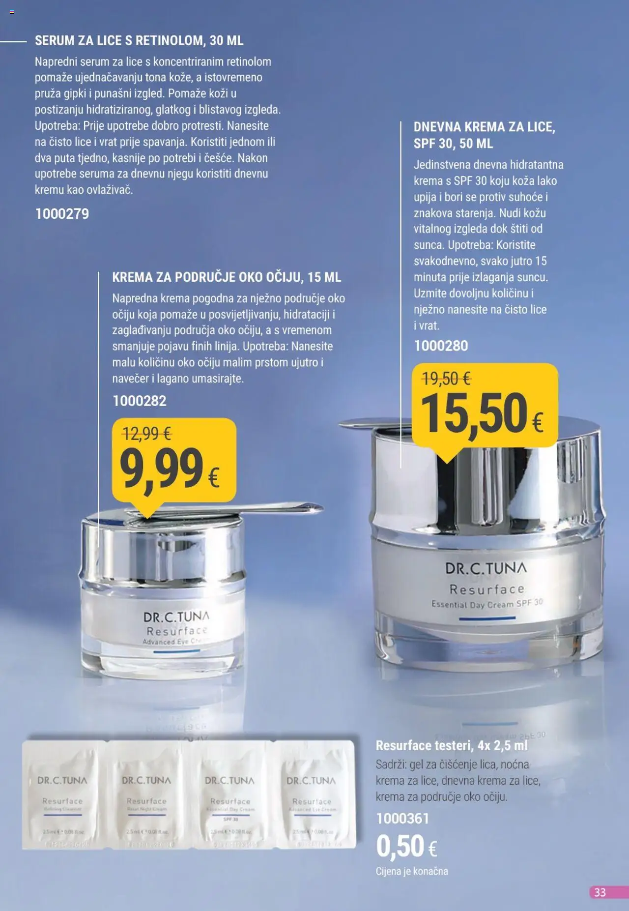 Farmasi katalog | vrijedi od 01.07.2025 | Stranica: 33 | Proizvodi: Noćna krema, Serum za lice, Krema