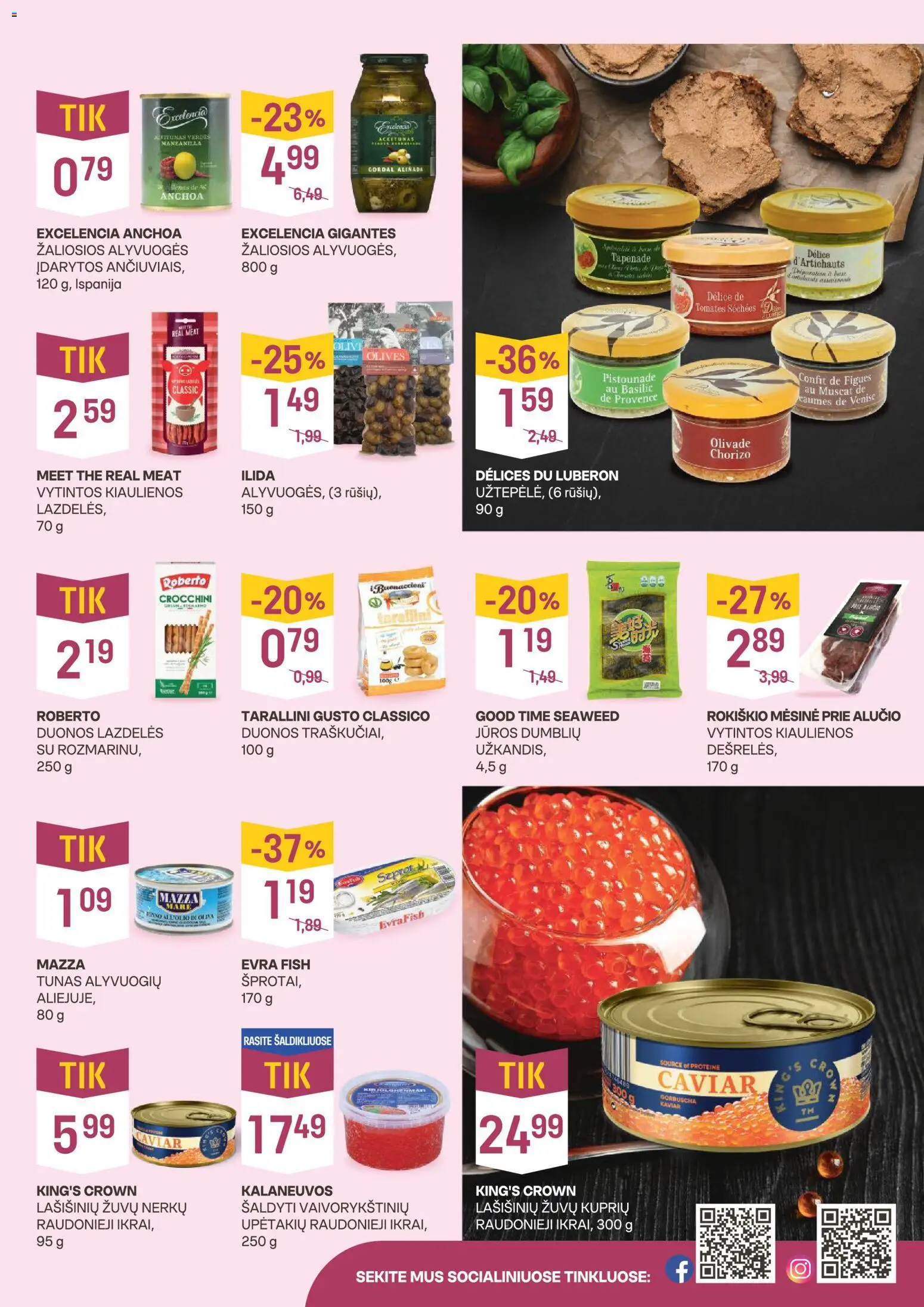 VYNOTEKA akcijos nuo 05.01.2026 | Puslapis: 3 | Prekių: Kiaulienos, Ikrai