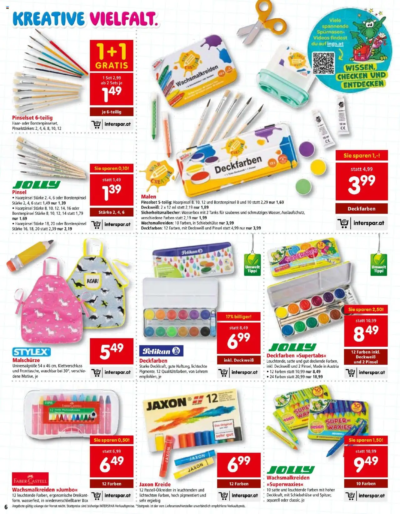Interspar So macht Schule spass gültig ab 26.06.2025 | Seite: 6 | Produkte: Box, Pinsel