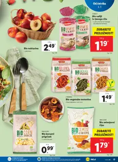 Lidl katalog │ velja od 03.07.2025 | Stran: 25 | Izdelki: Vaflji, Testenine, Cips, Nektarine