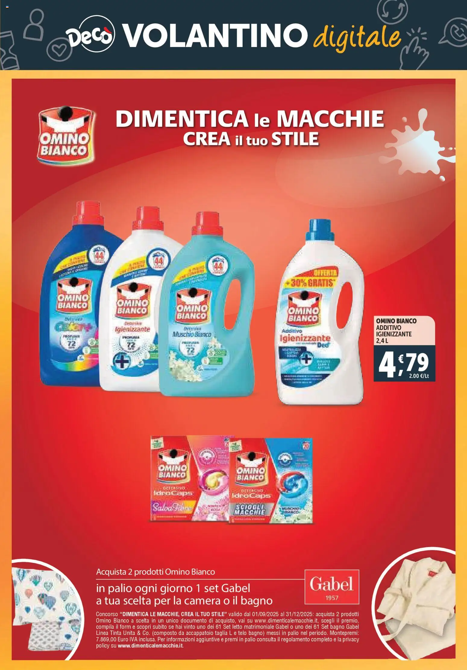 Volantino Decò del 20.11.2025 | Pagina: 34 | Prodotti: Accappatoio, Letto matrimoniale, Letto, Bagno