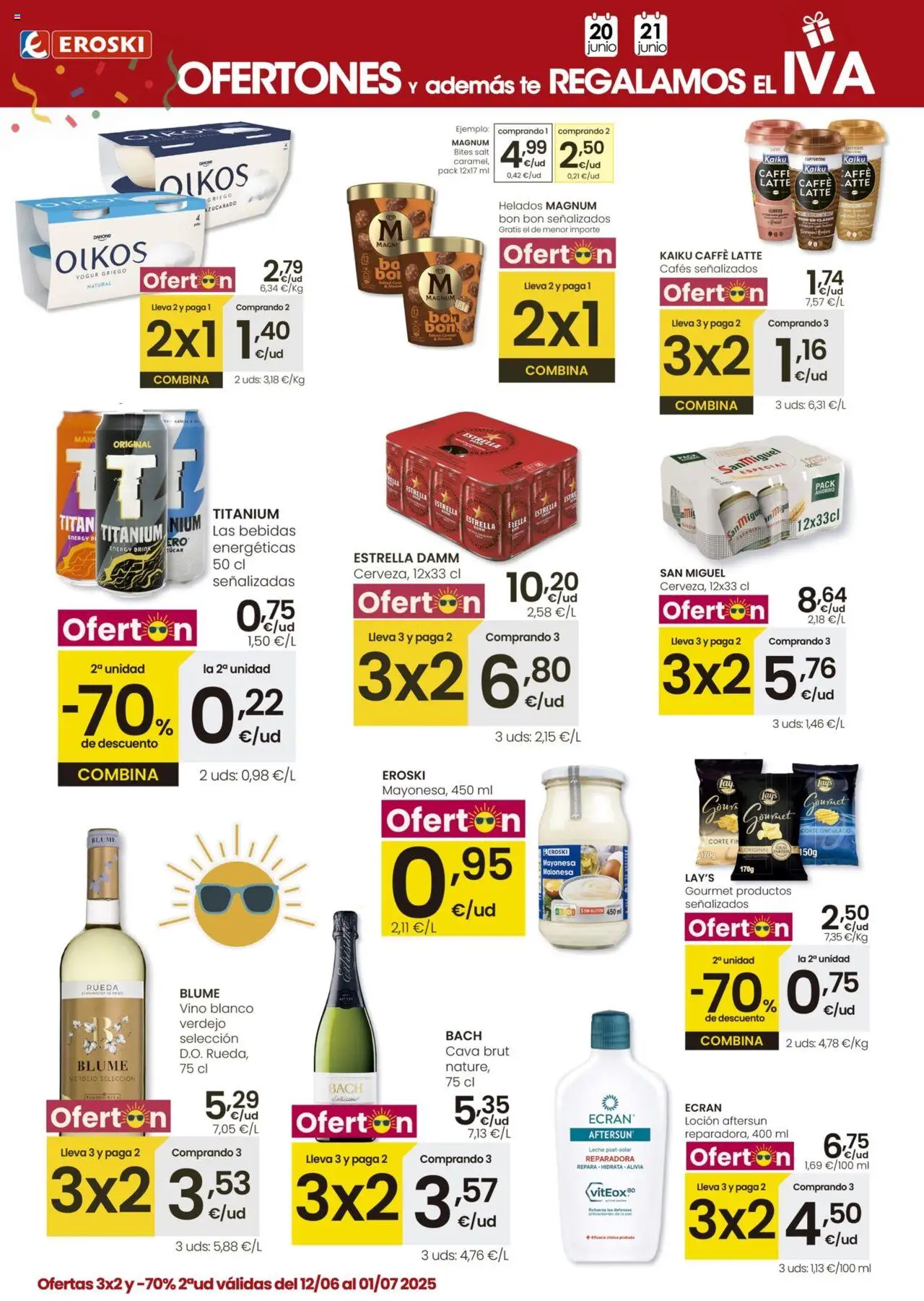 Eroski - Cumplimos un años en Marratxí │ válido desde el 18.06.2025 | Página: 2 | Productos: Yogur, Μαγειρική εστία, Té, Οθόνη προβολής