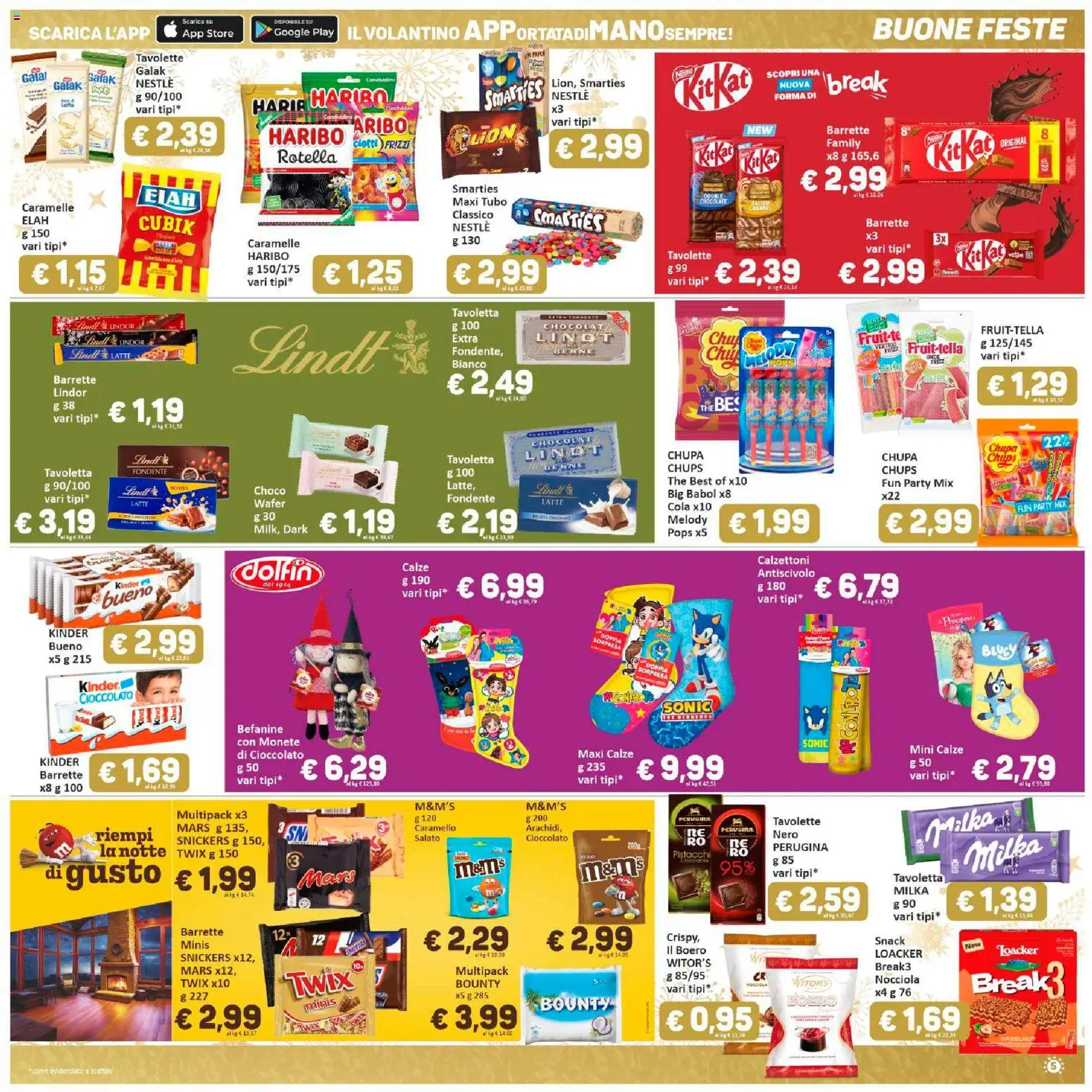 Volantino Paghi Poco del 27.11.2026 | Pagina: 5 | Prodotti: Cioccolato, Latte, The, Scaffale