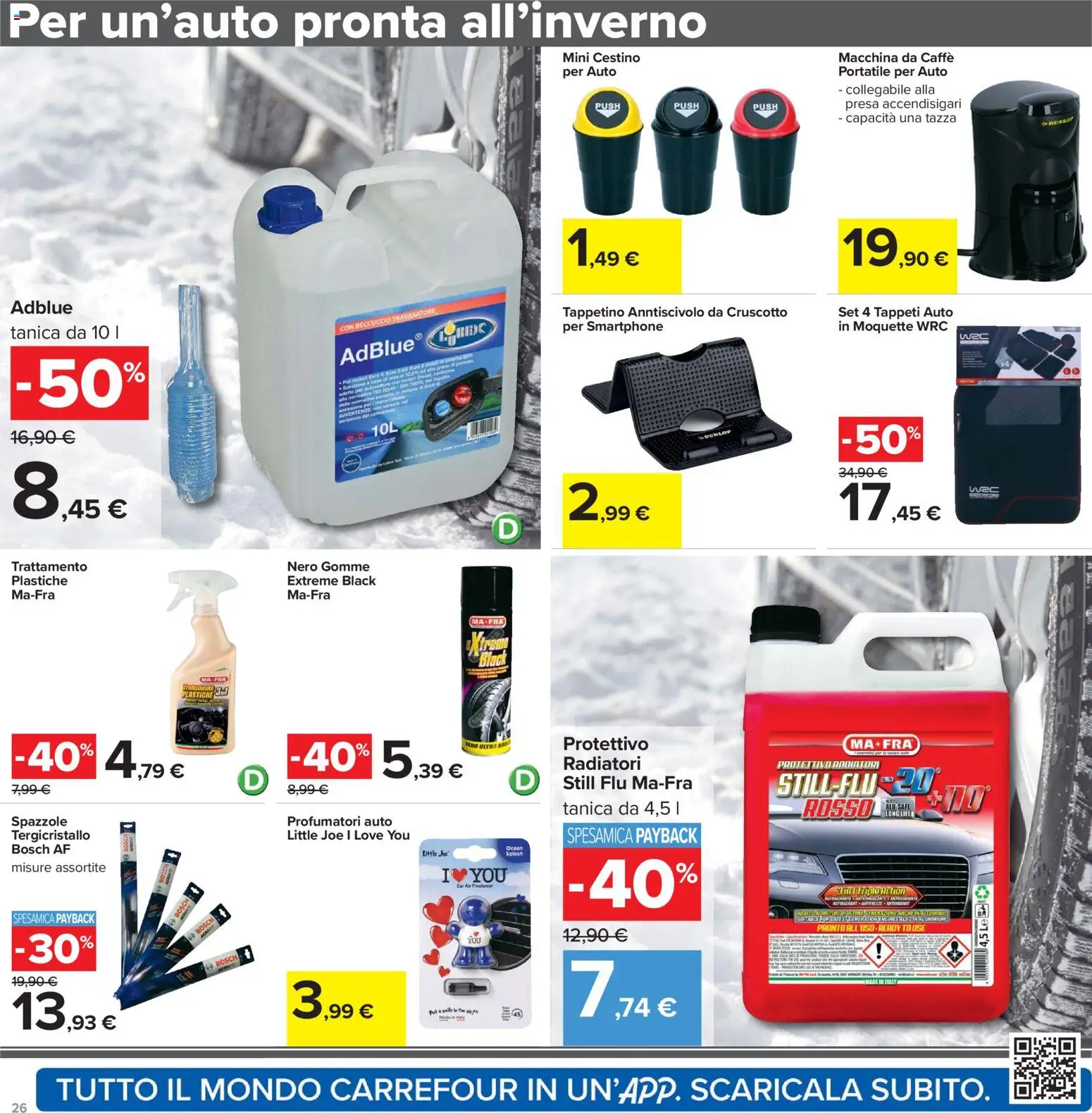 Volantino Carrefour del 02.01.2026 | Pagina: 26 | Prodotti: Macchina da caffe, Caffè, Presa, Cestino