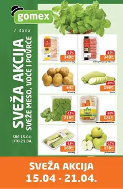 Gomex katalog Sveža akcija - pregled Gomex kataloga - važi od 15.04.2026