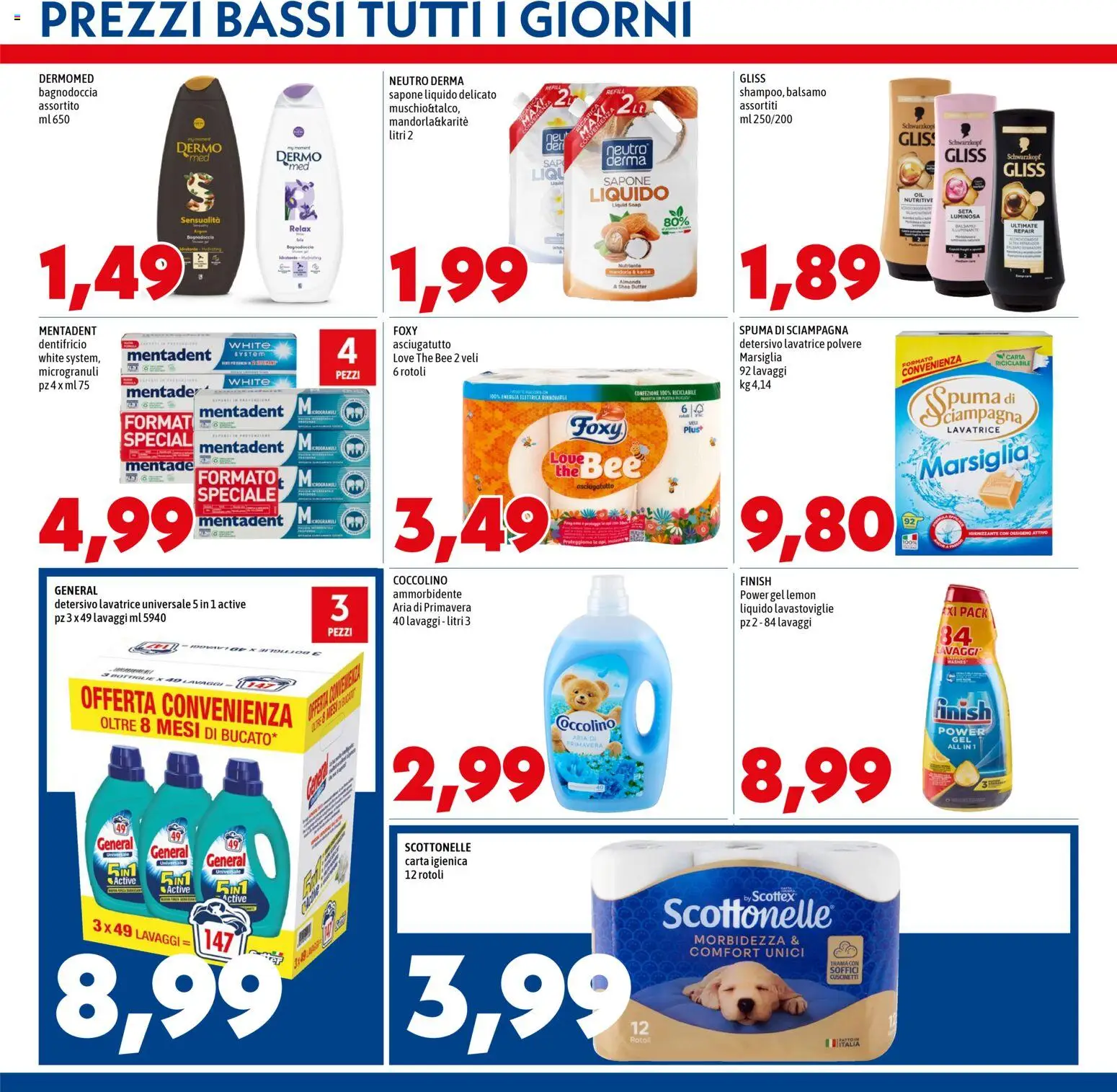 Volantino Mega del 02.01.2026 | Pagina: 11 | Prodotti: Illuminante, Carta igienica, Sapone, Dentifricio