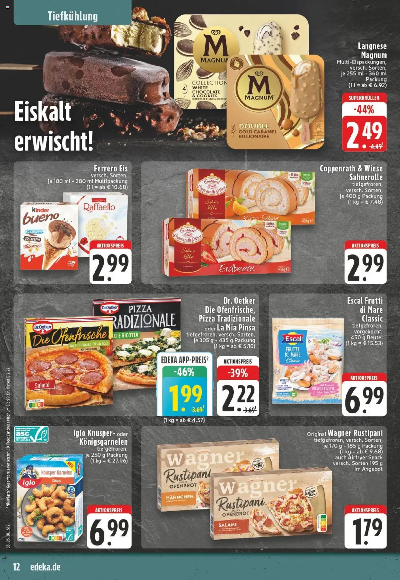Edeka prospekt Bergneustadt	 - gültig ab dem 24.08.2025 | Seite: 14 | Produkte: Hahnchen, Ofenfrische, Salami, Eis